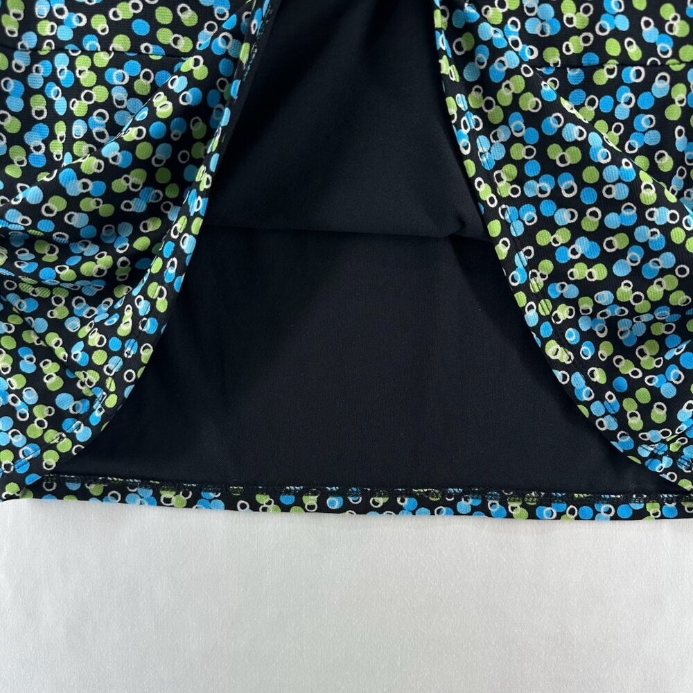 Charter Club Woman Tank Top Sz 2X Polka Dot Surplice Sleeveless Nylon Blue Green - Picture 7 of 10